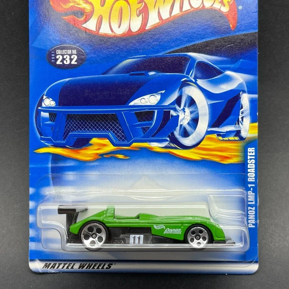Hot Wheels Panoz LMP-1 Roadster Race Car Green #11 Diecast 1/64 Scale #232